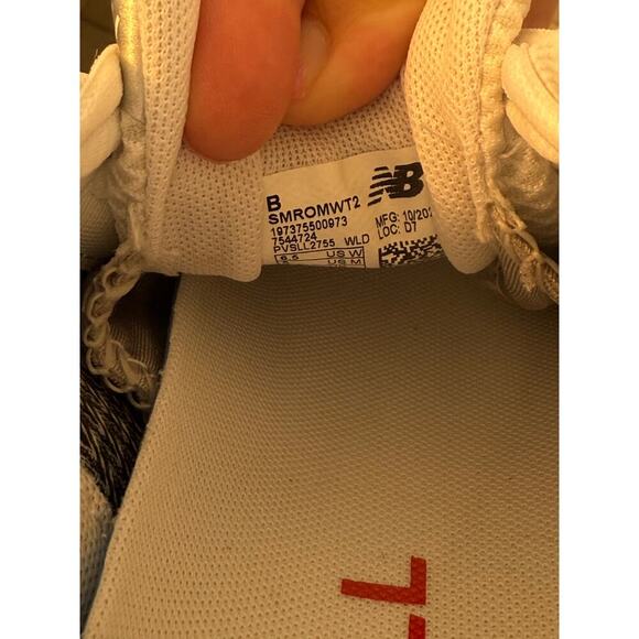 New Balance Unisex White Gray FuelCell Romero Duo Sneakers Size W 6.5 M 5 - Picture 10 of 10